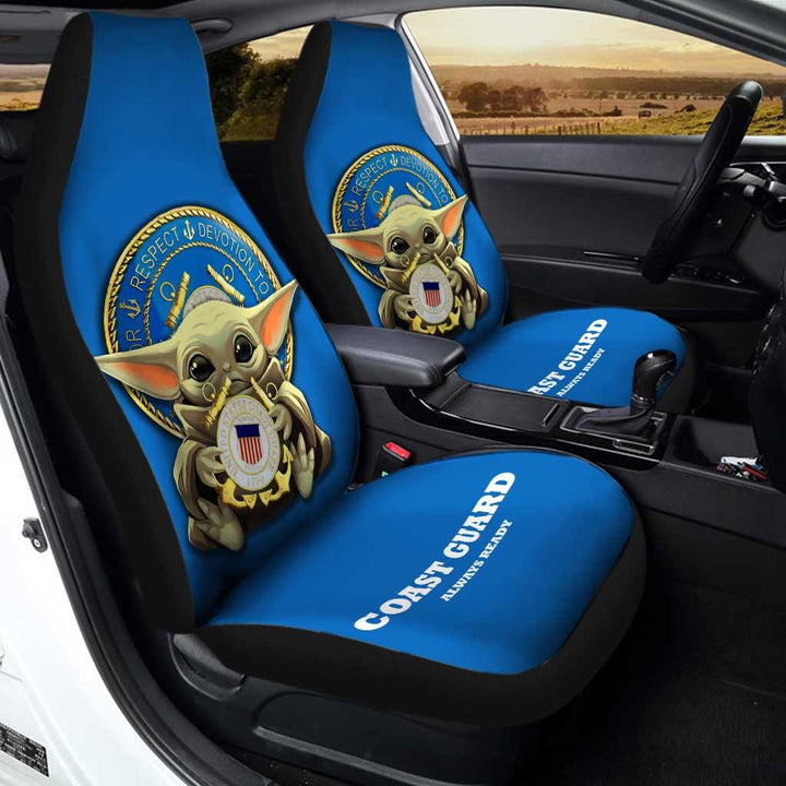 Baby Yoda USCG Car Seat Covers U.S Coast Guard - Customforcars - 3
