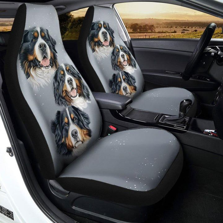 Bernese mountain Dog Car Seat Covers - Customforcars - 3