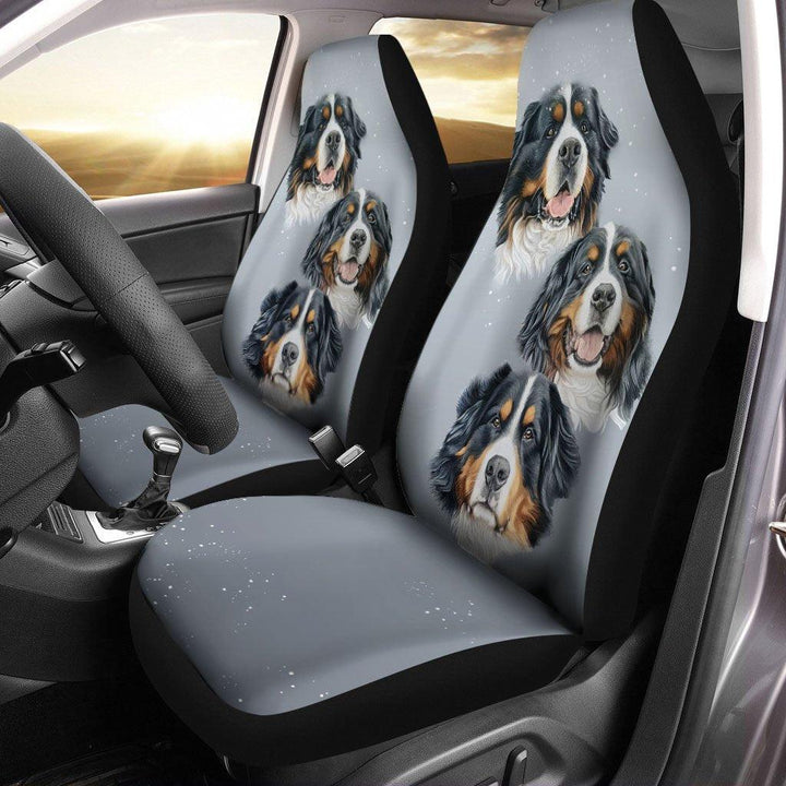 Bernese mountain Dog Car Seat Covers - Customforcars - 2