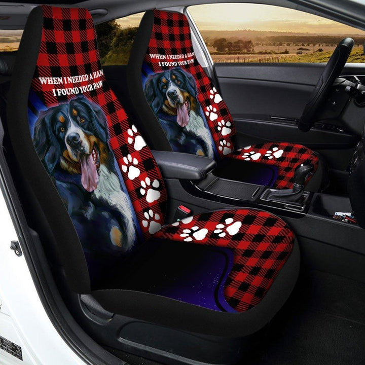 Bernese Mountain Dog Car Seat Covers I Found Your Paw - Customforcars - 3