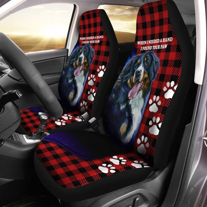 Bernese Mountain Dog Car Seat Covers I Found Your Paw - Customforcars - 2