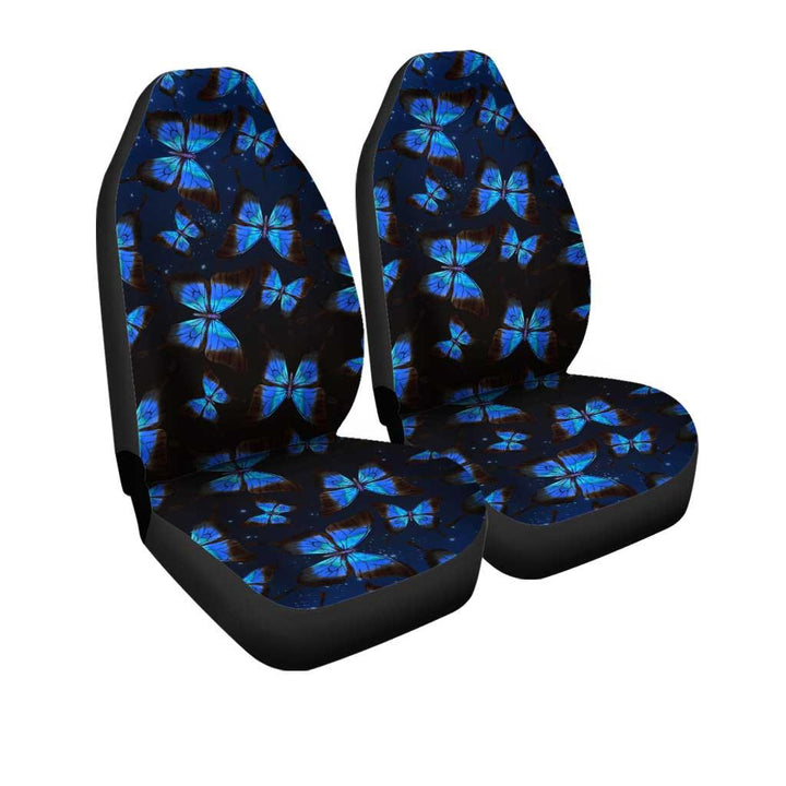 Blue butterfly Pattern Car Seat Covers Custom - Customforcars - 2