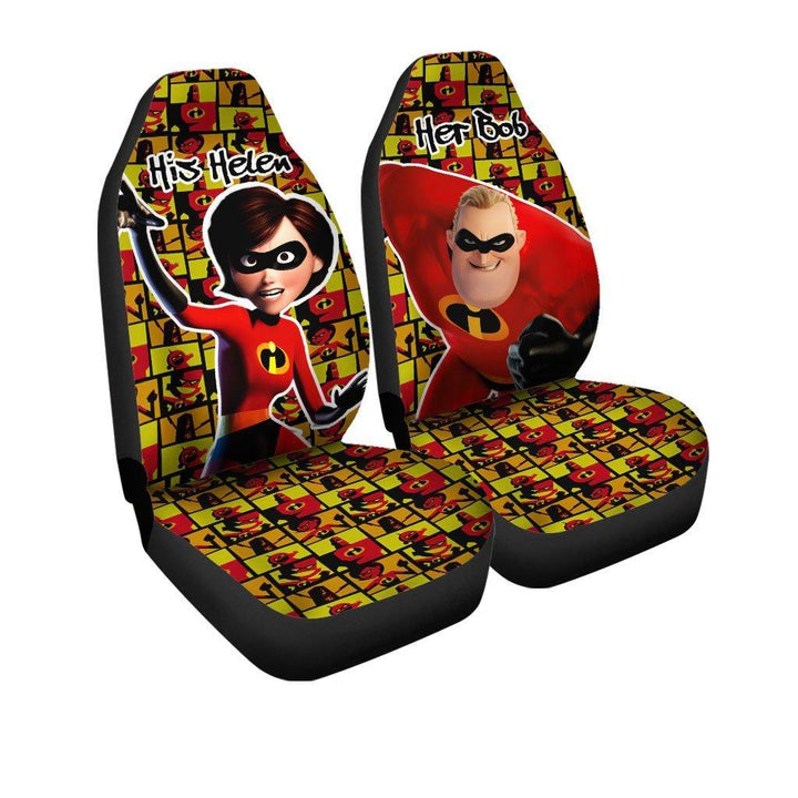 Bob and Helen The Incredibles Car Seat Covers The Best Valentine's Day Giftsezcustomcar.com-1