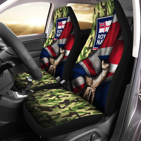 British Royal Navy Behind Flag Car Seat Covers Customezcustomcar.com-1