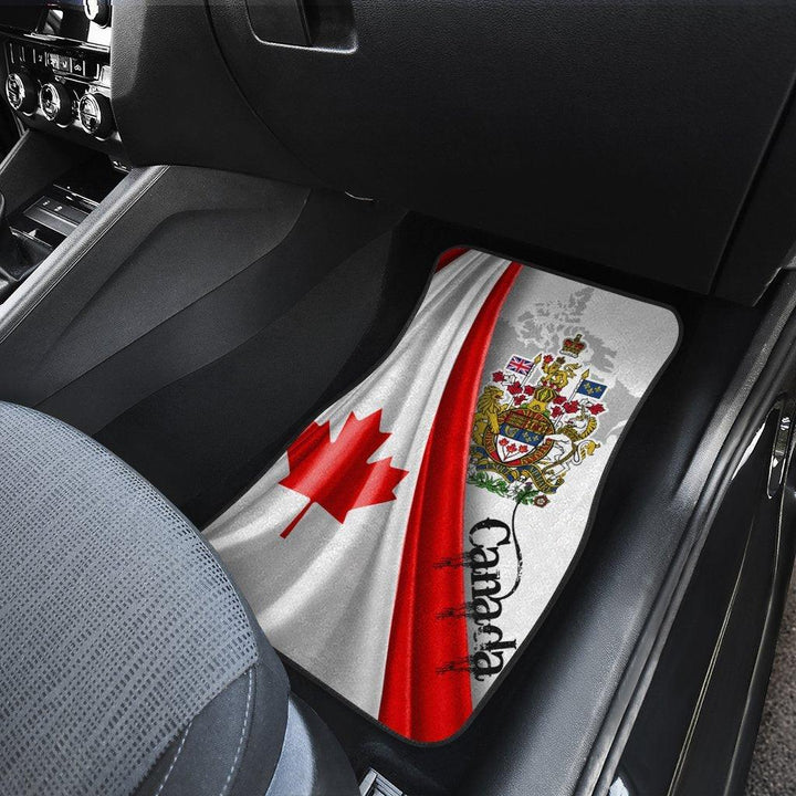 Canada Flag Coat of Arms Car Floor Mats - Customforcars - 3