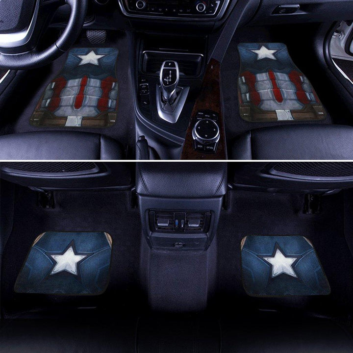 Captain American Uniform Car Floor Mats Custom-ezcustomcar-12