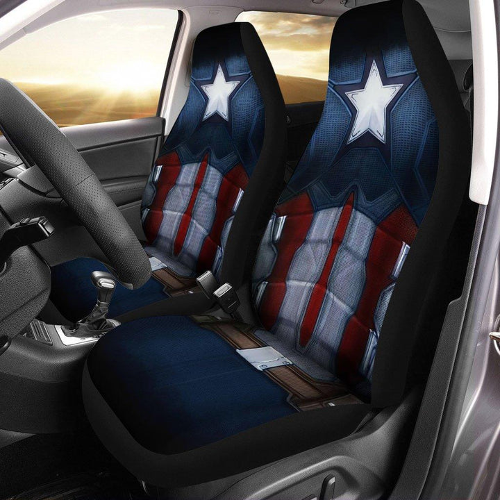 Captain American Uniform Custom Car Seat Coversezcustomcar.com-1