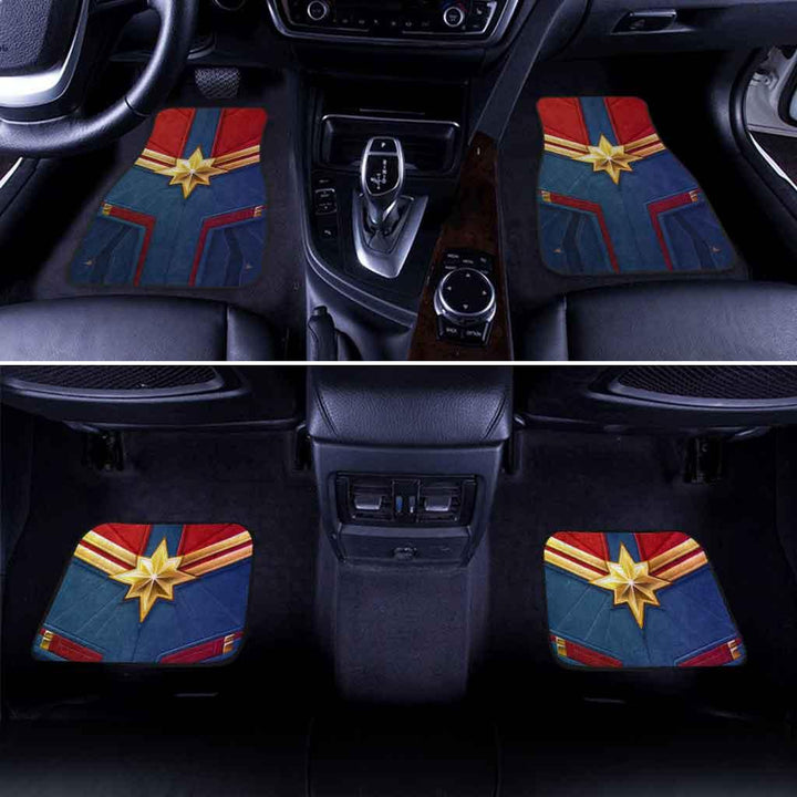 Captain Marvel Uniform Car Floor Mats Custom Superhero-ezcustomcar-12