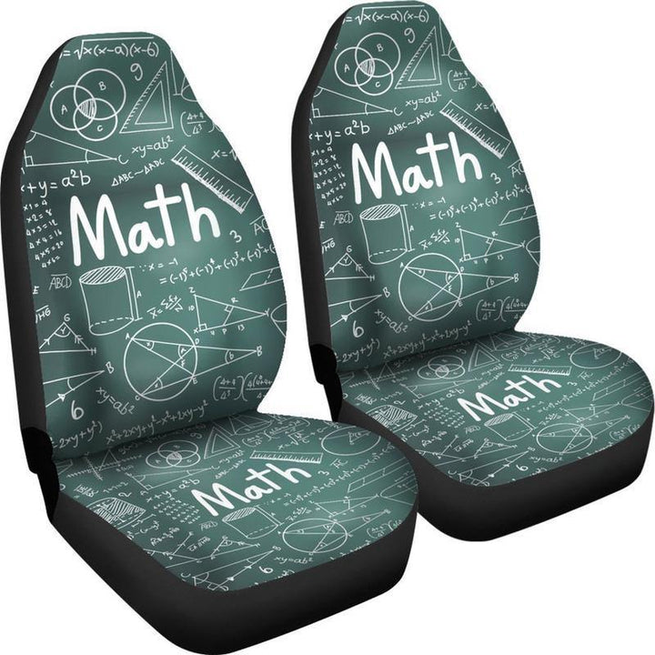 Proud Math Teacher Car Seat Covers - Customforcars - 2