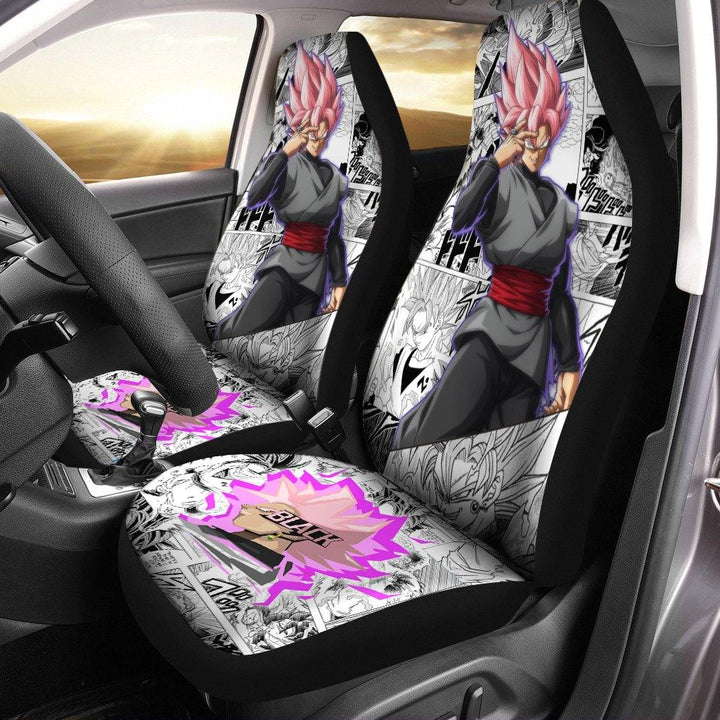 Goku Black Mix Manga Car Seat Covers Anime Dragon Ball Superezcustomcar.com-1