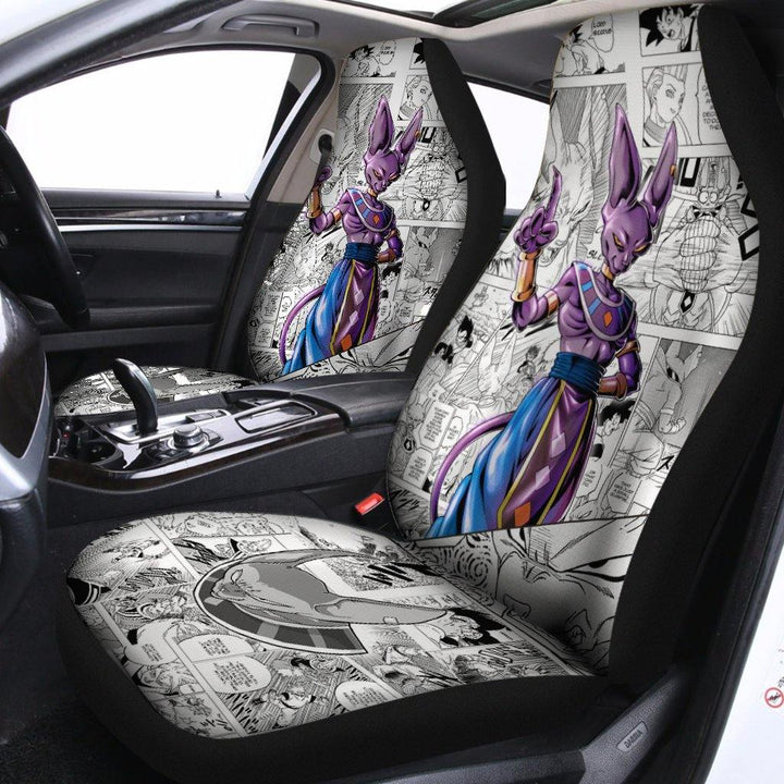 Beerus Mix Manga Car Seat Covers Anime Dragon Ball Super - Customforcars - 2
