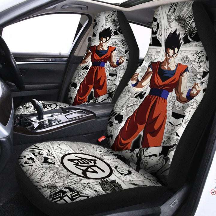 Gohan Mix Manga Car Seat Covers Anime Dragon Ball Super - Customforcars - 2