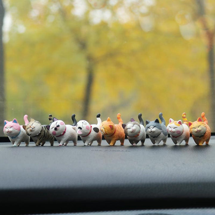 Cute Cat Figure Car Dashboard Ornament Decoration Car Accessories - EzCustomcar - 1