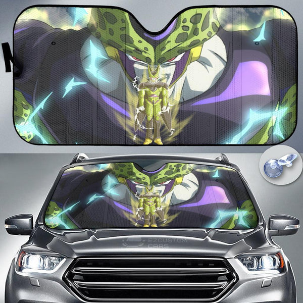 Dragon Ball Super Anime Car Accessories Custom Cell Final Form Car Sun shade - EzCustomcar - 1