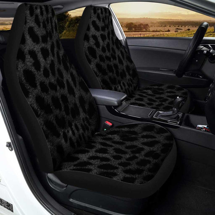 Cheetah Black Skin Custom Car Seat Covers - Customforcars - 3