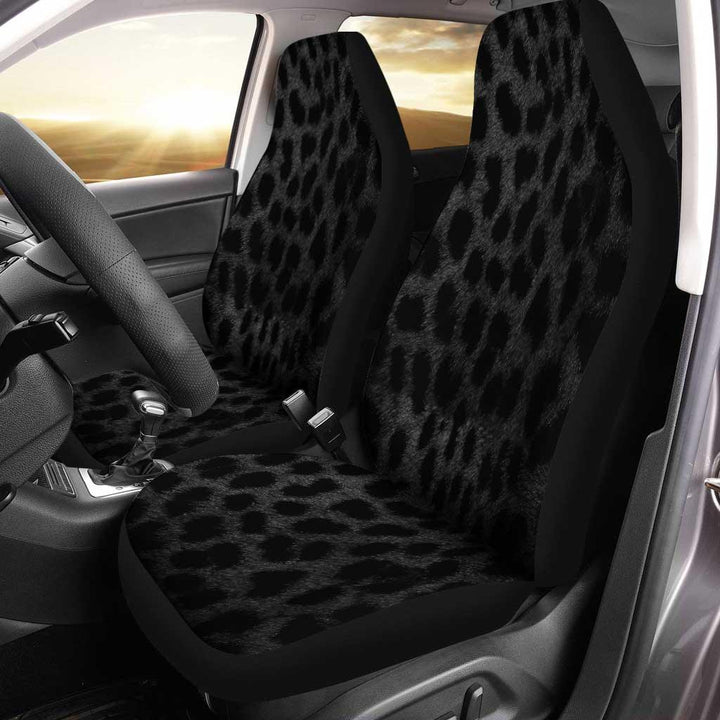 Cheetah Black Skin Custom Car Seat Covers - Customforcars - 2