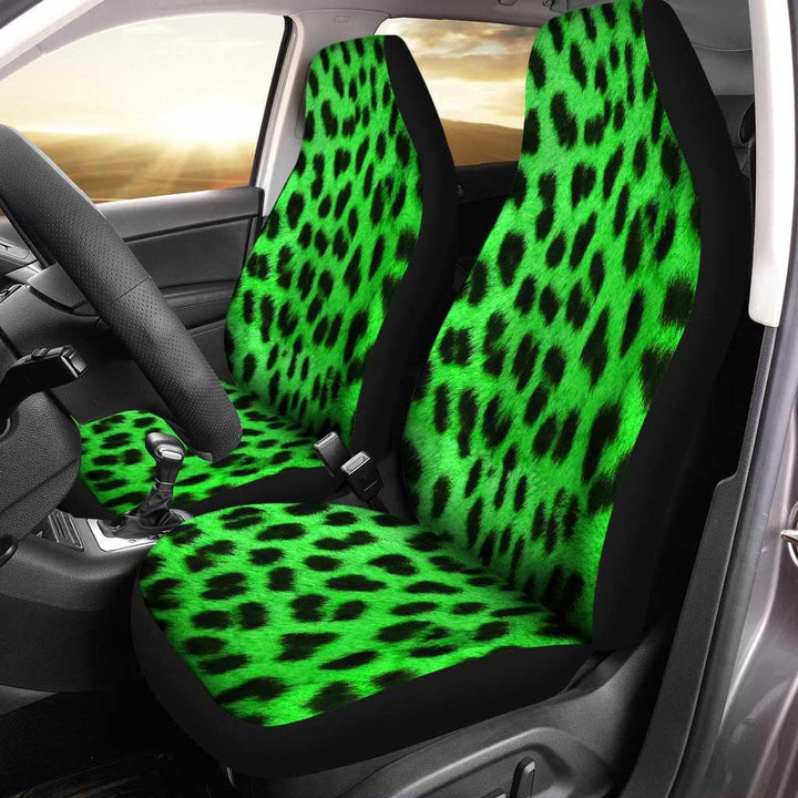Cheetah Green Skin Custom Car Seat Covers - Customforcars - 3