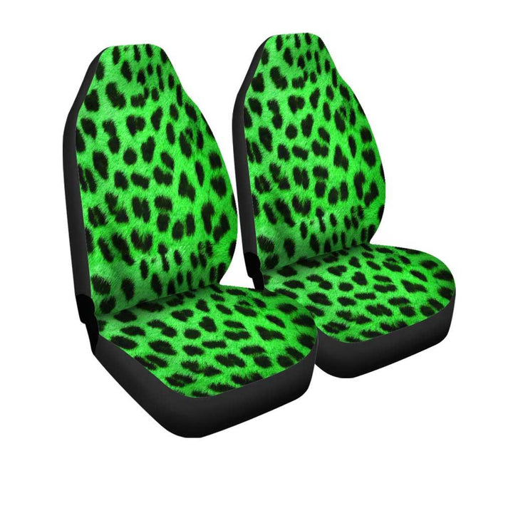 Cheetah Green Skin Custom Car Seat Coversezcustomcar.com-1