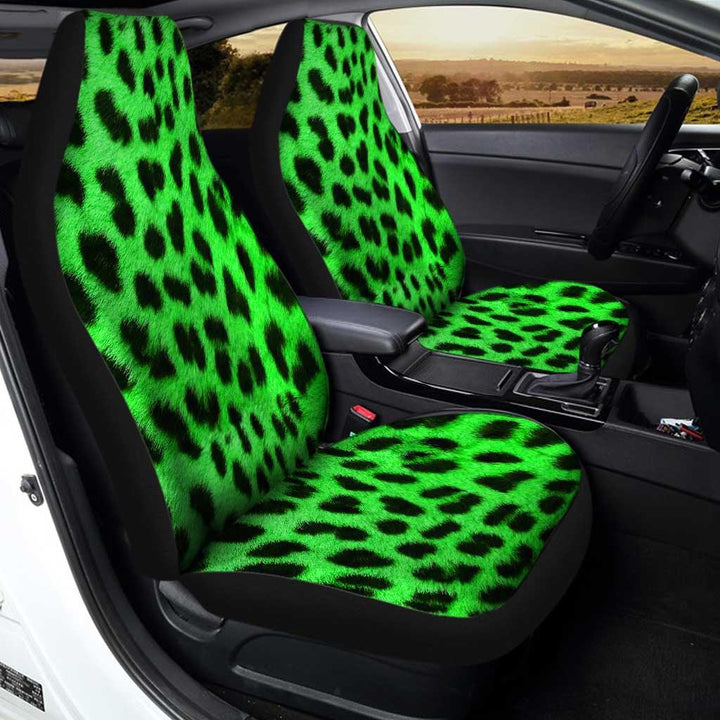 Cheetah Green Skin Custom Car Seat Covers - Customforcars - 2