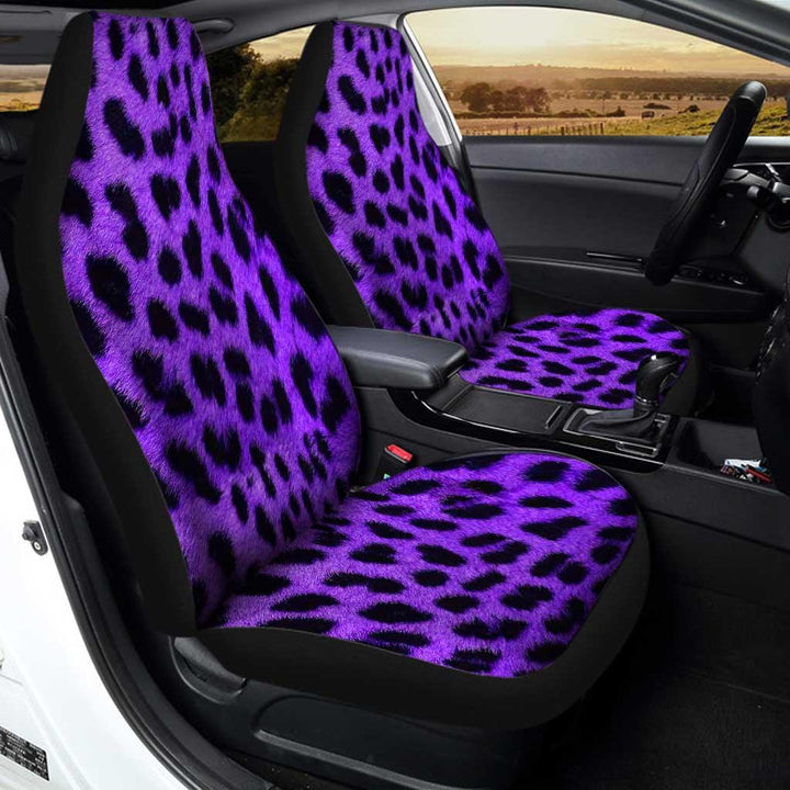Cheetah Purple Skin Custom Car Seat Covers - Customforcars - 3