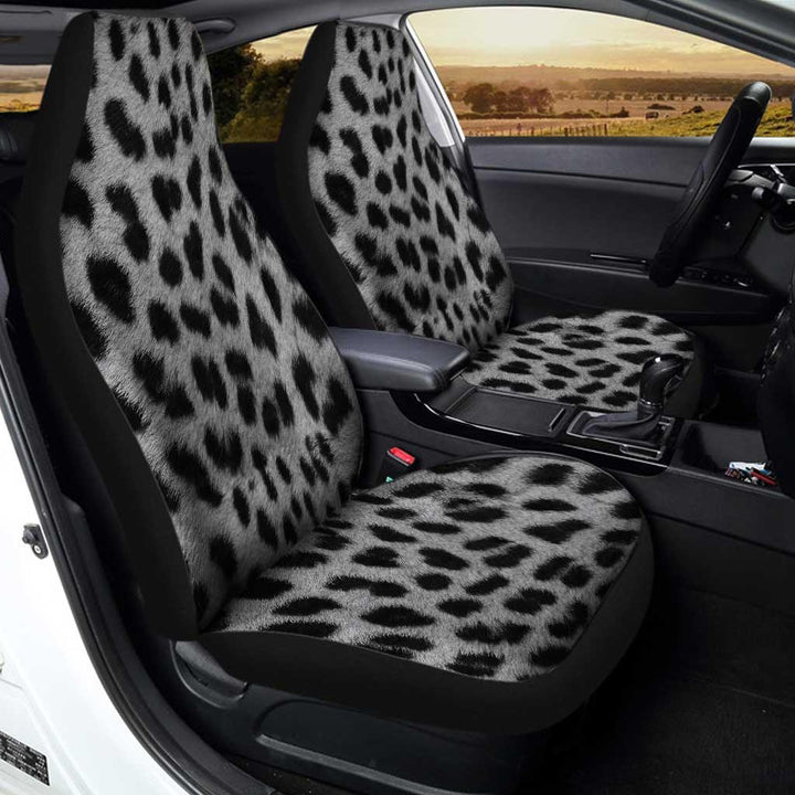 Cheetah Silver Skin Custom Car Seat Covers - Customforcars - 3