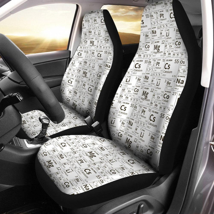 Chemistry Pattern Car Seat Covers Set Of 2ezcustomcar.com-1