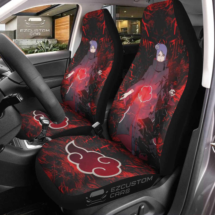 Akatsuki Car Accessories Anime Car Seat Covers Konan Ultimate - EzCustomcar - 1
