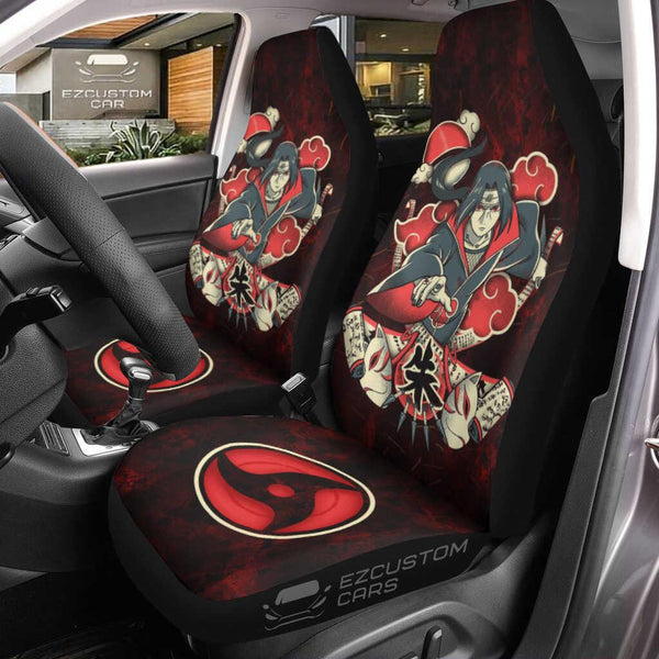 Akatsuki Car Accessories Anime Car Seat Covers Itachi Art - EzCustomcar - 1