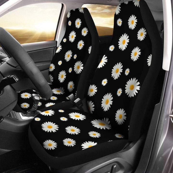 Daisy Flower Pattern Custom Car Seat Covers - Customforcars - 2