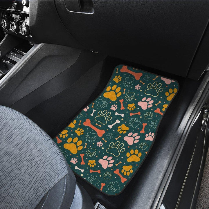 Dog Paw Pattern Car Floor Mats - Customforcars - 3