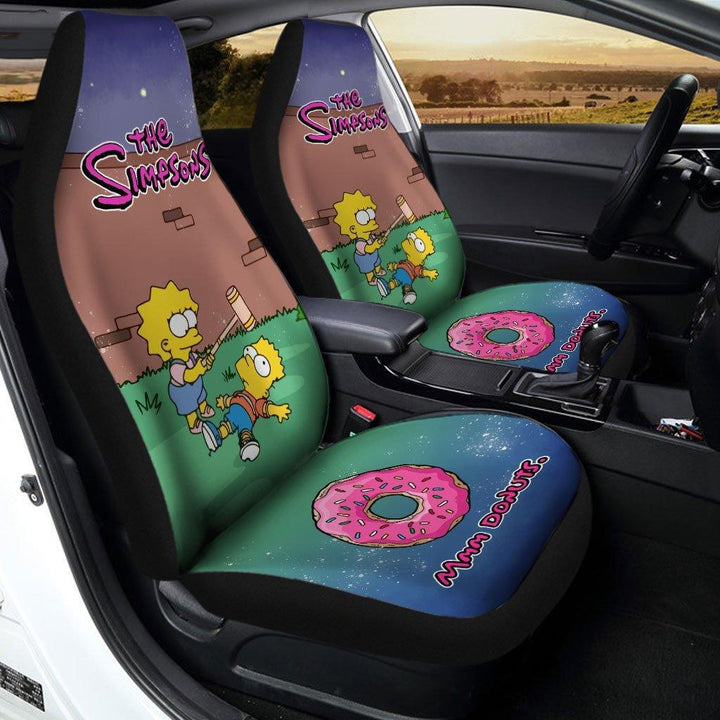 Donuts The Simpson Car Seat Covers - Customforcars - 2