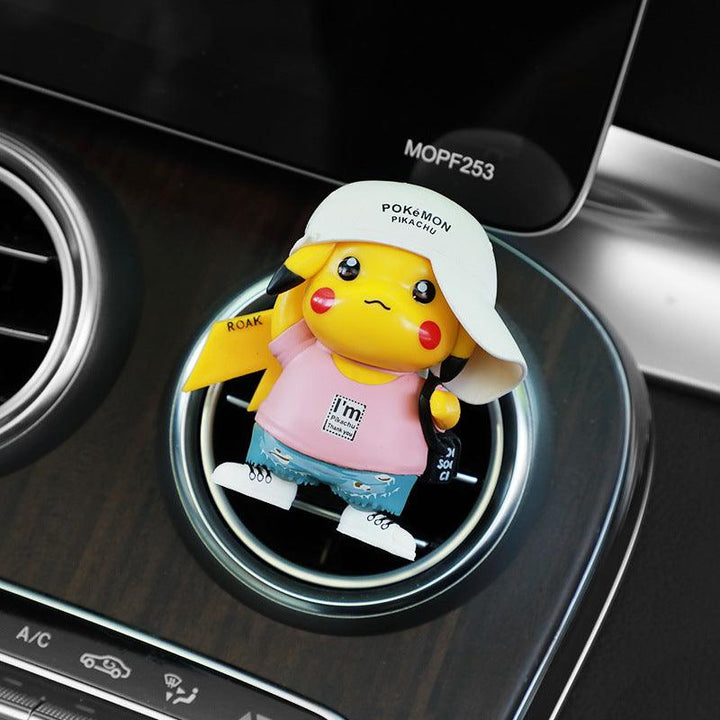 Cute Pikachu Car Air Freshener Vent Clip, Air Fresher For Car, Anime Car Decoration Accessories, Pokemon Action Figure Anime Gift - EzCustomcar - 6