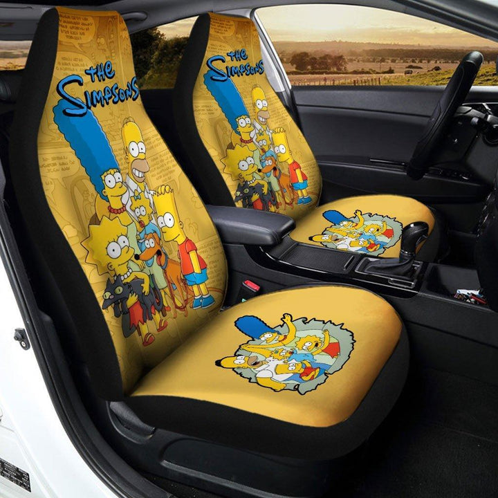 Familia The Simpson Comic Car Seat Covers - Customforcars - 2