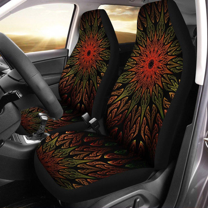 Fractal mix Mandala Car Seat Covers - Customforcars - 3