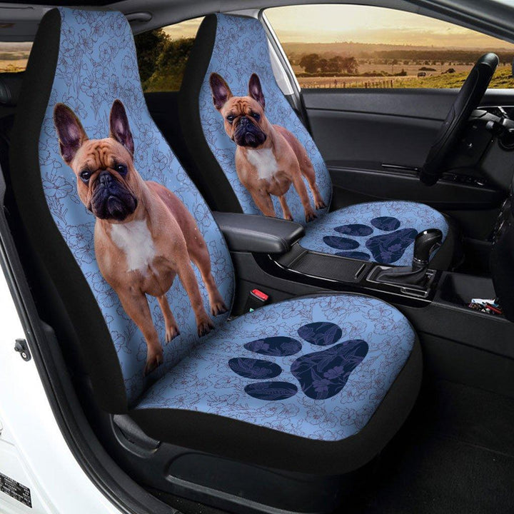 French Bulldog Custom Car Seat Covers Set Of 2ezcustomcar.com-1
