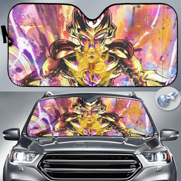 Frieza Golden Car Sun shade Custom Dragon Ball Super Anime Car Accessories - EzCustomcar - 1