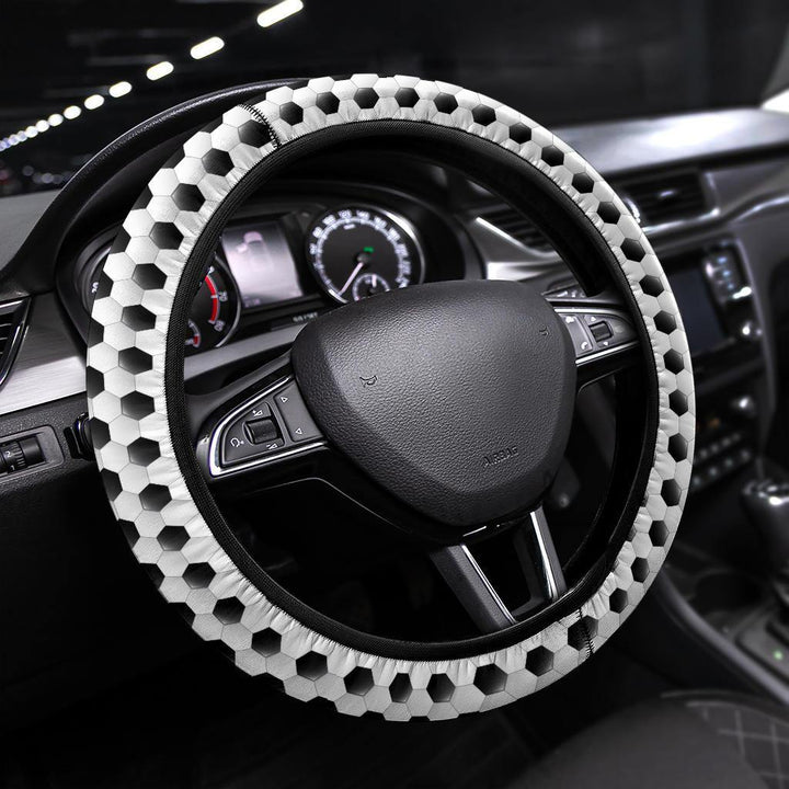 Ball Pattern Custom Steering Wheel Cover-ezcustomcar-1