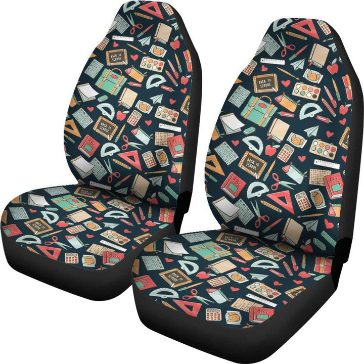 Teacher Pattern Custom Car Seat Covers - Customforcars - 2