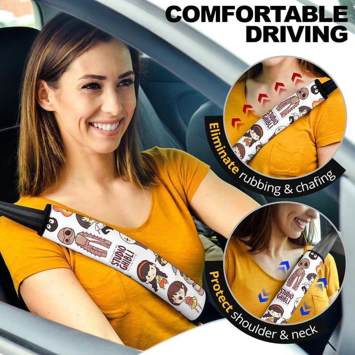 Totoro Funny Custom Seat Belt Covers - Customforcars - 2