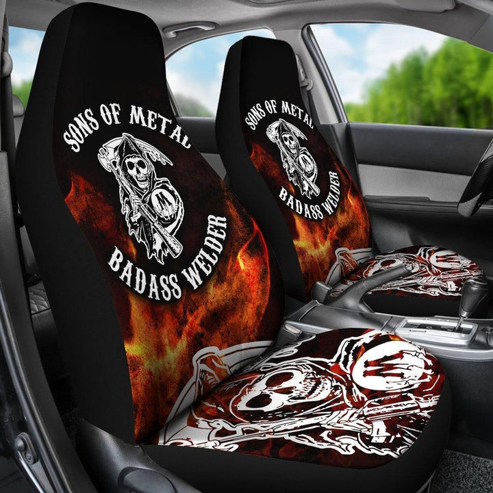 Welder and Fire Custom Car Seat Covers - Customforcars - 3
