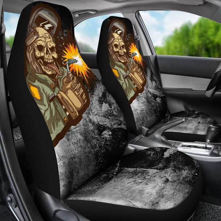 Welder and Skull Custom Car Seat Covers - Customforcars - 3