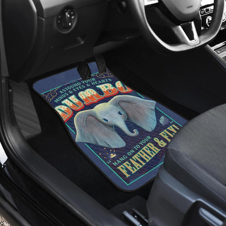 Dumbo Poster Feather & Fly Car Floor Mats-ezcustomcar-1