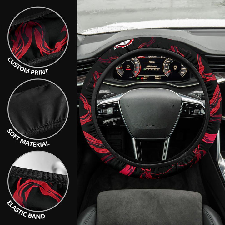 Muzan Kibutsuji Steering Wheel Cover Demon Slayers Anime Car Accessories - Customforcars - 4