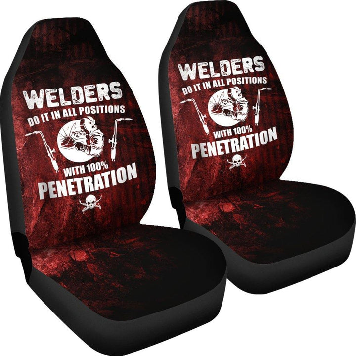 Welder and Skull Art Car Seat Covers - Customforcars - 4