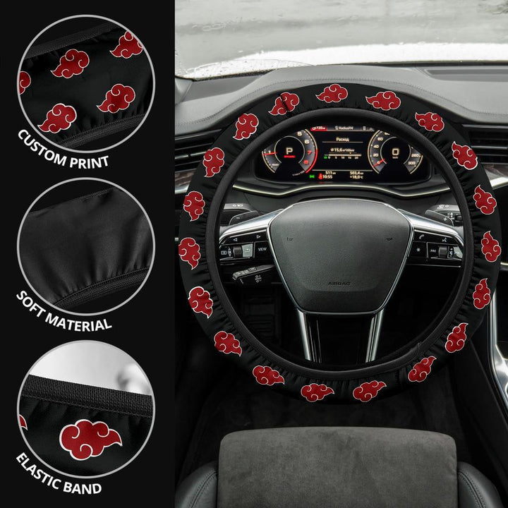 Akatsuki Cloud Steering Wheel Cover - Customforcars - 4