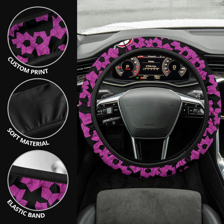 Kokushibo Steering Wheel Cover Demon Slayers Anime Car Accessories - Customforcars - 4