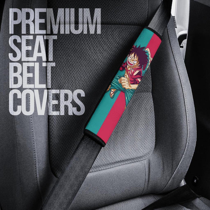 Luffy One Piece Seat Belt Covers Anime - Customforcars - 5
