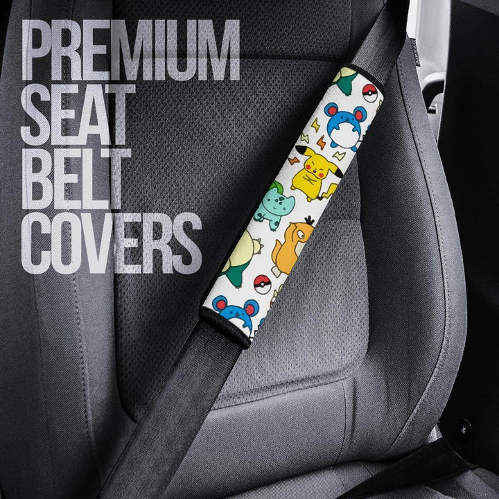 Pokemon Chibi Pattern Custom Seat Belt Covers - Customforcars - 5