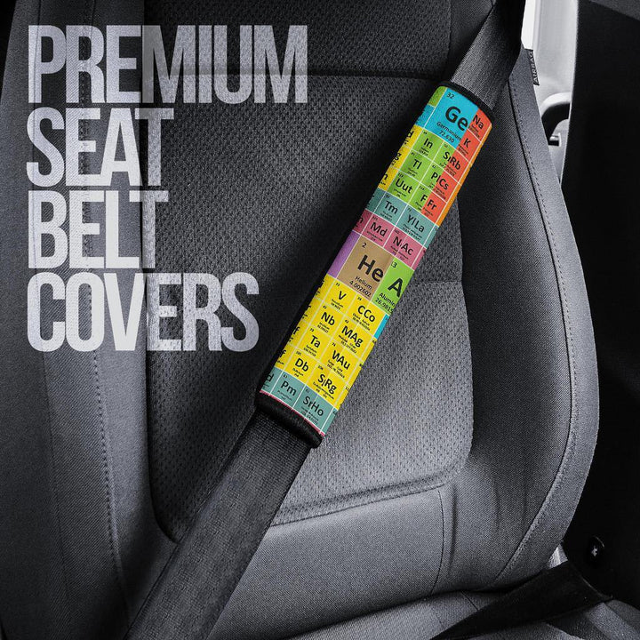 Periodic Table of Elements Custom Seat Belt Covers - Customforcars - 5