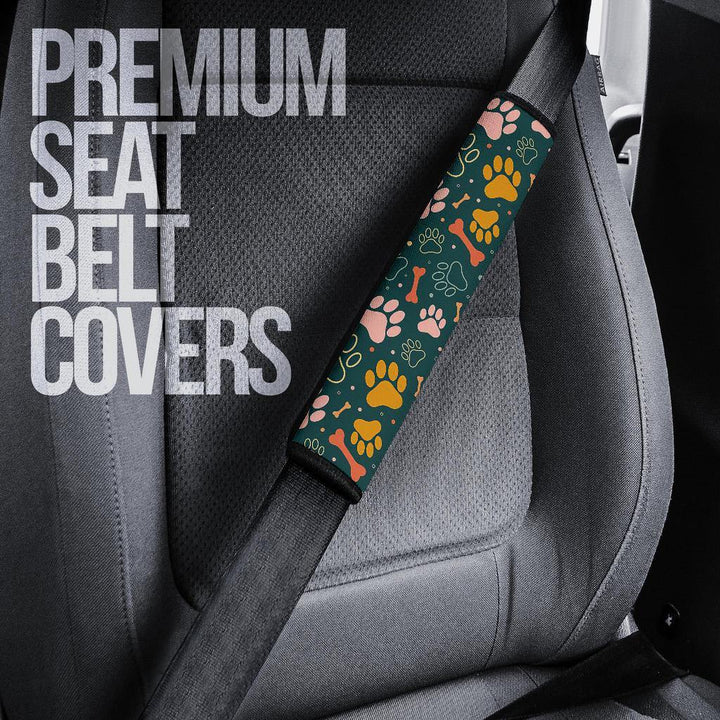 Dog Paw Pattern Custom Seat Belt Covers - Customforcars - 5